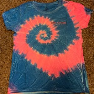Blue & pink tie dye Odd Future shirt